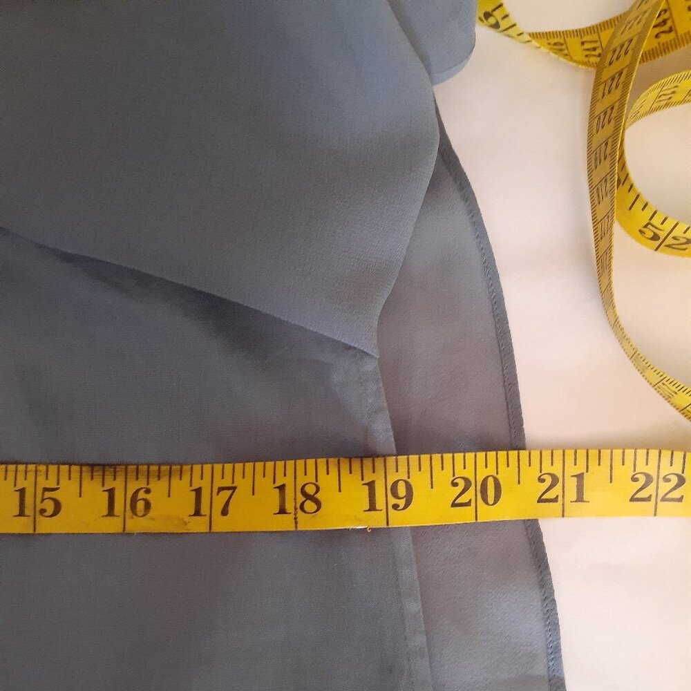 Eileen Fisher Layered   silk Shift Dress Sequin rows across top - Picture 12 of 13